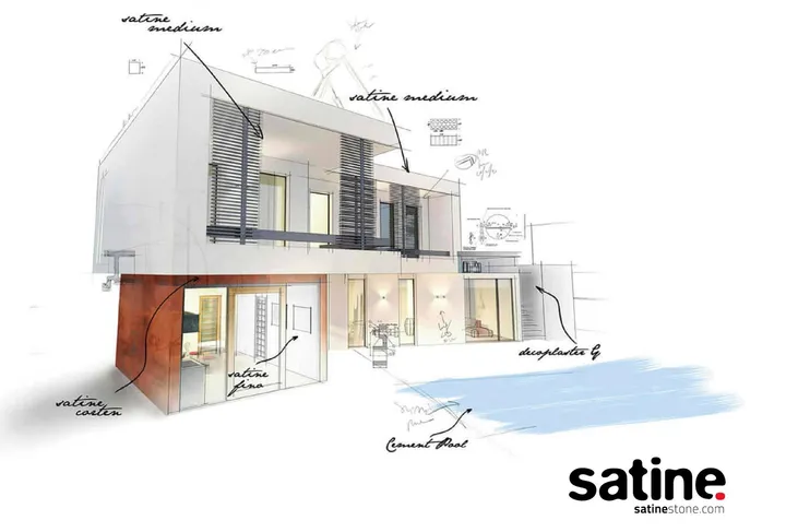 Projetos de microcimento com Satine